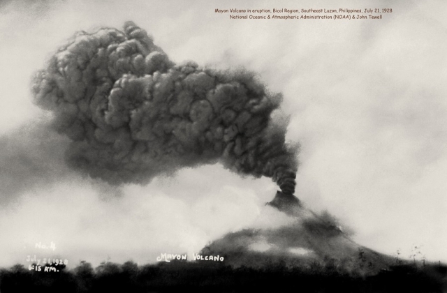 The Mount Mayon eruption on July 21, 1928 