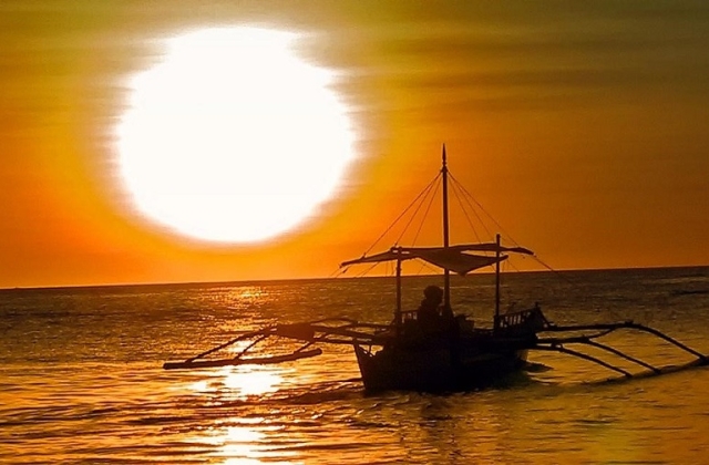 What an amazing view built for two… White Beach, Boracay, Philippines. 