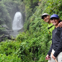At the Palan-ah waterfall in Tulgao, Tinglayan