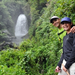 En la cascada Palan-ah en Tulgao , Tinglayan