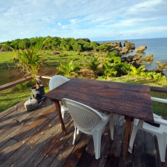 Vue de la véranda du Chalet Coucher de Soleil