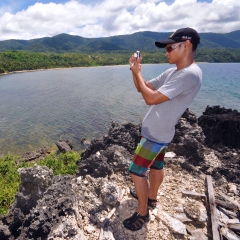 Punto alto donde apreciar el paisaje en la Isla Lubang