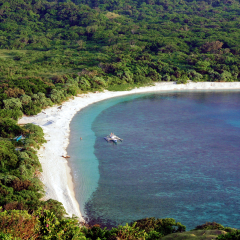 Playas vírgenes en la Isla de Palaui