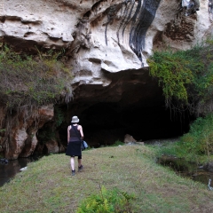 Am Eingang des unterirdischen Flusses Sagada die