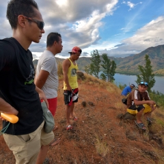 High above Silangin cove